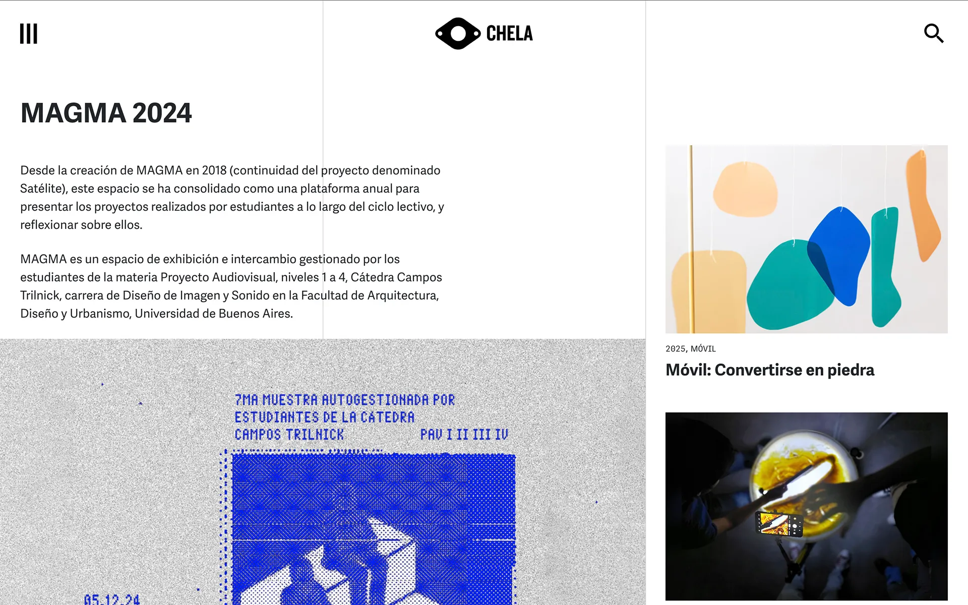 CheLA - Programs and cultural workshops page