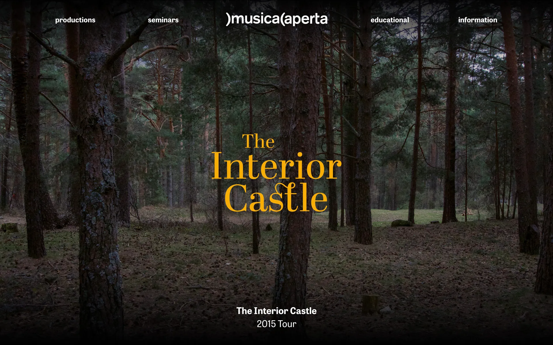 Musica Aperta - Media section featuring recordings and performance videos