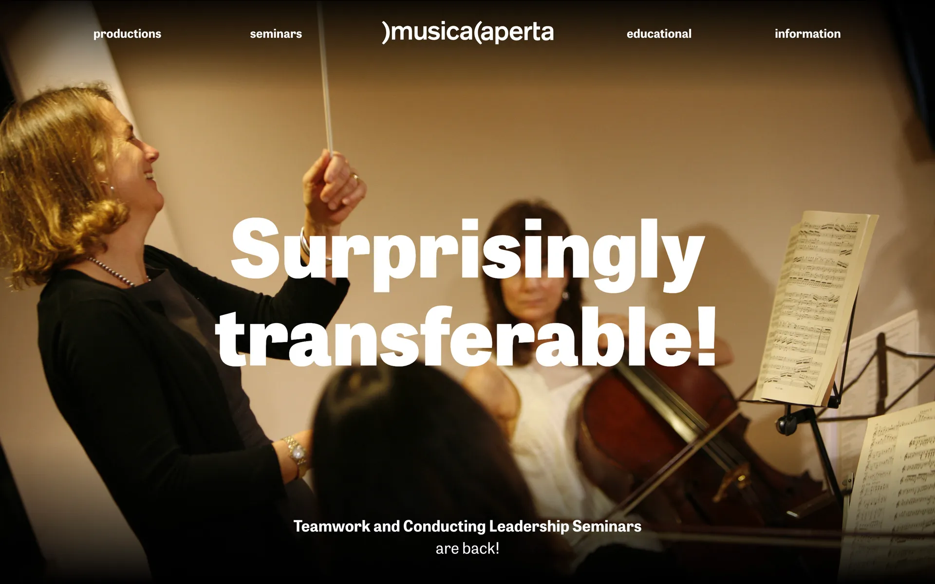 Musica Aperta - Event details page with concert program information