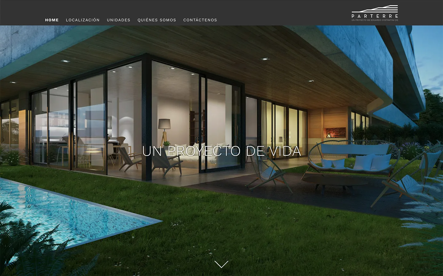 Parterre Residencias - Exterior view of the real estate project