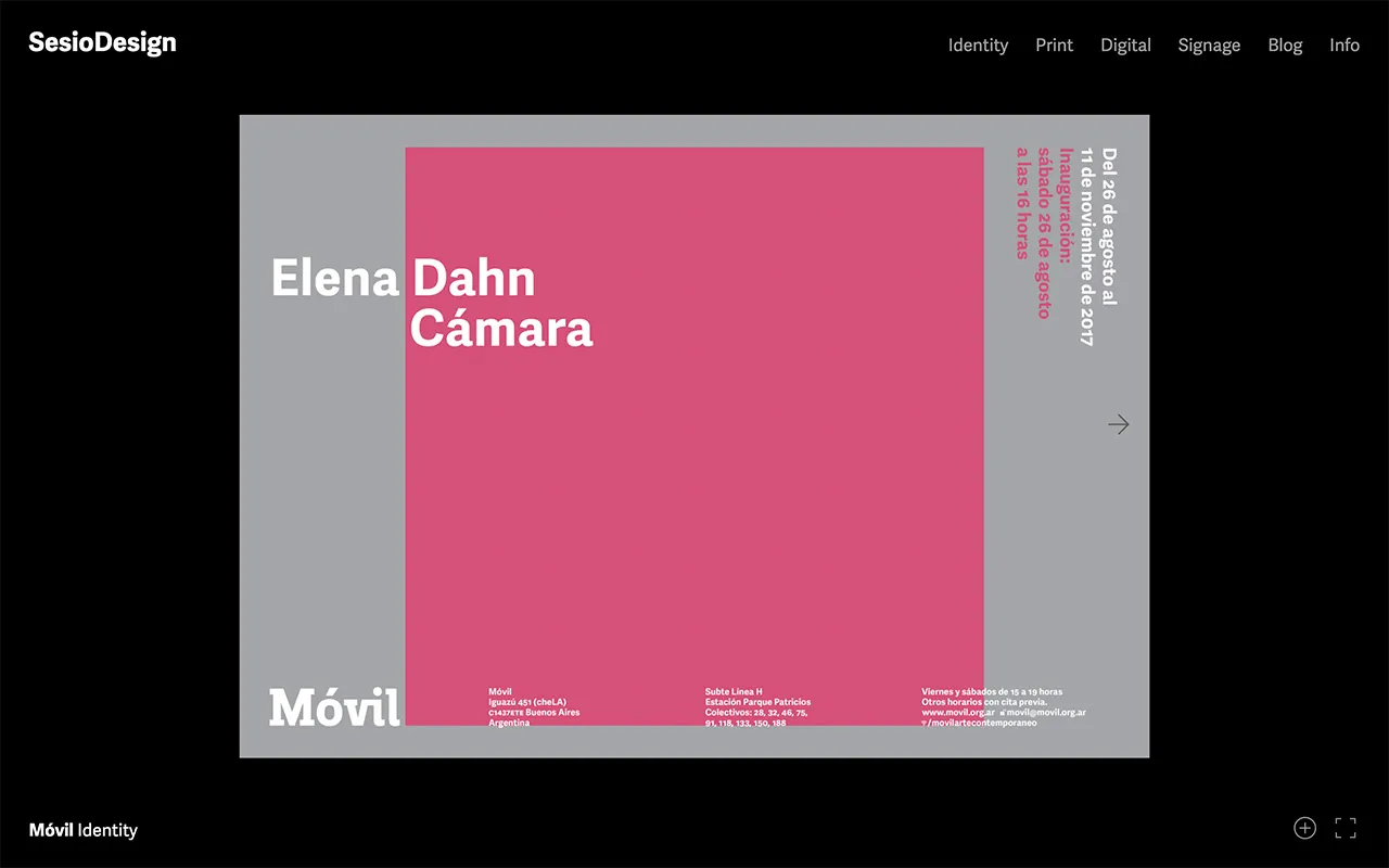 SesioDesign - Identity design project with brand implementation examples